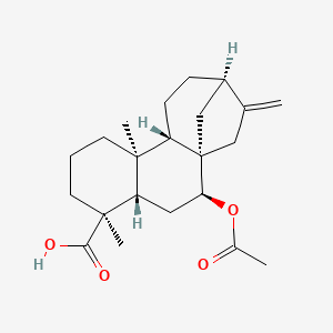 molecular formula C22H32O4 B13737863 Acetylsventenic acid 