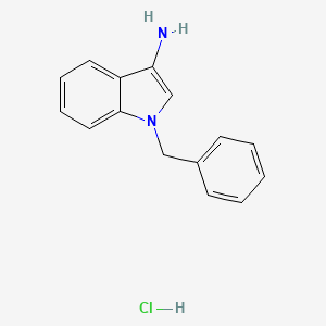 molecular formula C15H15ClN2 B1373789 1-Benzyl-1H-indol-3-amine hydrochloride CAS No. 1159823-99-0