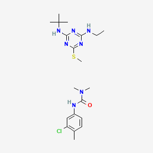 molecular formula C20H32ClN7OS B13737899 Igran-dicuran mixt. CAS No. 37341-11-0