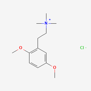 molecular formula C13H22ClNO2 B13737906 Ammonium, (2,5-dimethoxyphenethyl)trimethyl-, chloride CAS No. 13078-70-1