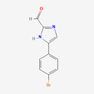 molecular formula C10H7BrN2O B1373791 5-(4-bromophenyl)-1H-imidazole-2-carbaldehyde CAS No. 944897-97-6