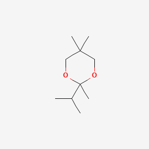 molecular formula C10H20O2 B13737910 2-Isopropyl-2,5,5-trimethyl-1,3-dioxane CAS No. 32362-64-4