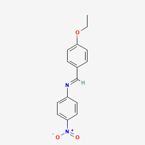 molecular formula C15H14N2O3 B13737922 p-Ethoxybenzylidene p-nitroaniline 