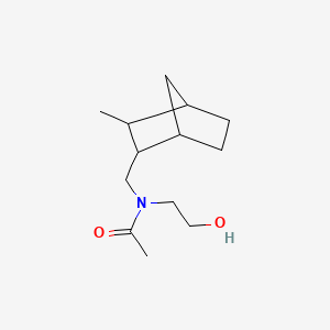 molecular formula C13H23NO2 B13737936 N-(2-Hydroxyethyl)-N-((3-methyl-2-norbornyl)methyl)acetamide CAS No. 36398-77-3