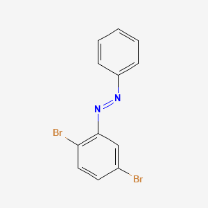 molecular formula C12H8Br2N2 B13737944 1-(2,5-Dibromophenyl)-2-phenyldiazene 