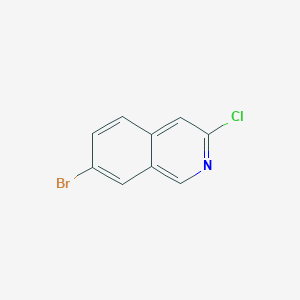 molecular formula C9H5BrClN B1373799 7-Bromo-3-chloroisoquinoline CAS No. 1029720-65-7