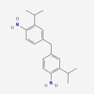 molecular formula C19H26N2 B13737990 ANILINE, 4,4'-METHYLENEBIS(o-ISOPROPYL- CAS No. 19900-66-4