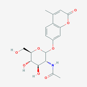 molecular formula C18H21NO8 B013738 4-Methylumbelliferyl-N-acetyl-beta-D-glucosaminide CAS No. 37067-30-4