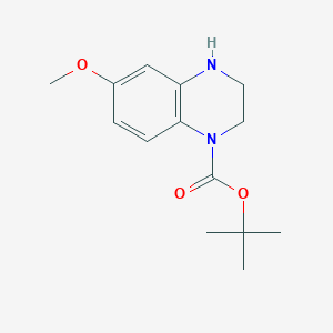 molecular formula C14H20N2O3 B1373800 叔丁基6-甲氧基-3,4-二氢喹喔啉-1(2H)-甲酸酯 CAS No. 887590-30-9
