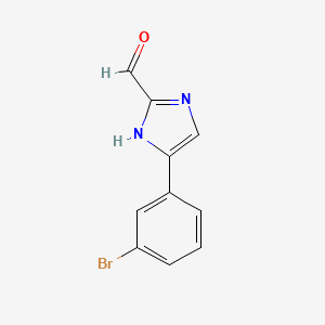 molecular formula C10H7BrN2O B1373802 5-(3-bromophenyl)-1H-imidazole-2-carbaldehyde CAS No. 944903-71-3