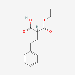 molecular formula C13H16O4 B13738052 2-Ethoxycarbonyl-4-phenylbutanoic acid CAS No. 38632-75-6