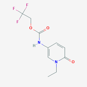 2,2,2-trifluoroethyl N-(1-ethyl-6-oxo-1,6-dihydropyridin-3-yl)carbamate
