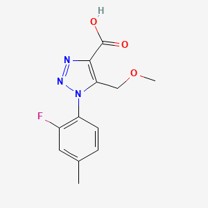 1-(2-fluoro-4-methylphenyl)-5-(methoxymethyl)-1H-1,2,3-triazole-4-carboxylic acid