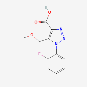 1-(2-fluorophenyl)-5-(methoxymethyl)-1H-1,2,3-triazole-4-carboxylic acid