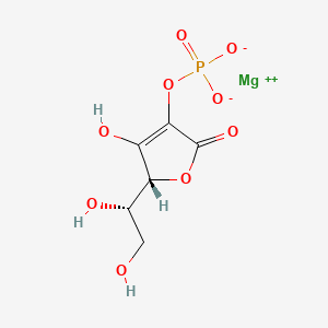 molecular formula C6H9O9P.Mg<br>C6H9MgO9P B1373830 magnesium;[(2R)-2-[(1S)-1,2-dihydroxyethyl]-3-hydroxy-5-oxo-2H-furan-4-yl] phosphate CAS No. 84309-23-9