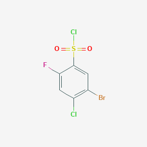 molecular formula C6H2BrCl2FO2S B1373831 5-Bromo-4-chloro-2-fluoro-benzenesulfonyl chloride CAS No. 1070972-67-6