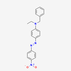molecular formula C21H20N4O2 B13738328 N-Ethyl-N-(p-((p-nitrophenyl)azo)phenyl)benzylamine CAS No. 3025-78-3