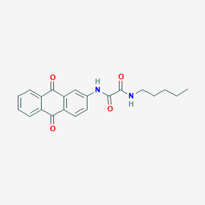 molecular formula C21H20N2O4 B13738339 N-(1-Anthraquinonyl)-N'-pentyloxamide CAS No. 100694-10-8