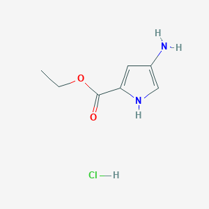 molecular formula C7H11ClN2O2 B1373835 ethyl 4-amino-1H-pyrrole-2-carboxylate hydrochloride CAS No. 1354952-55-8
