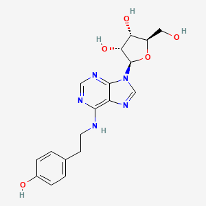 molecular formula C18H21N5O5 B13738364 N6-(P-Hydroxyphenethyl)-adenosine) 