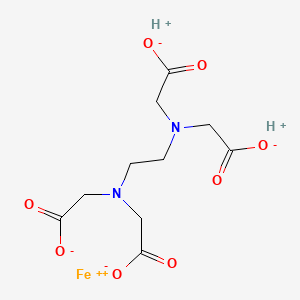 molecular formula C10H13FeN2O8- B13738367 2-[2-[Bis(carboxylatomethyl)amino]ethyl-(carboxylatomethyl)amino]acetate;hydron;iron(2+) CAS No. 21393-59-9