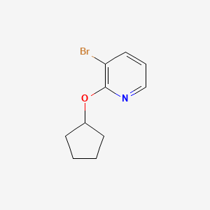 molecular formula C10H12BrNO B1373840 3-溴-2-(环戊氧基)吡啶 CAS No. 422557-08-2