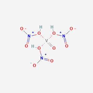 molecular formula H3N3O10V B13738414 Vanadium, trinitratooxo- CAS No. 16017-37-1