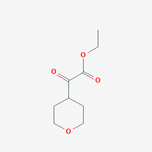 molecular formula C9H14O4 B1373842 ethyl 2-oxo-2-(tetrahydro-2H-pyran-4-yl)acetate CAS No. 861160-58-9