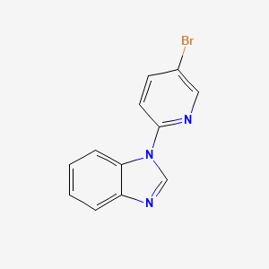 molecular formula C12H8BrN3 B13738433 1-(5-Bromopyridin-2-yl)benzimidazole 