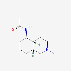 molecular formula C12H22N2O B13738439 trans-N-(Decahydro-2-methyl-5-isoquinolyl)acetamide CAS No. 16336-24-6