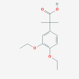 molecular formula C14H20O4 B1373855 2-(3,4-Diethoxyphenyl)-2-methylpropanoic acid CAS No. 1271063-42-3
