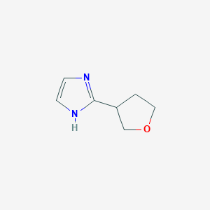 molecular formula C7H10N2O B1373856 2-(oxolan-3-yl)-1H-imidazole CAS No. 1243164-54-6
