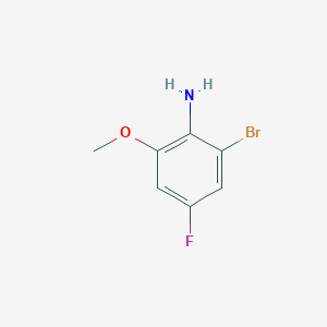 molecular formula C7H7BrFNO B1373857 2-Bromo-4-fluoro-6-methoxyaniline CAS No. 354574-32-6