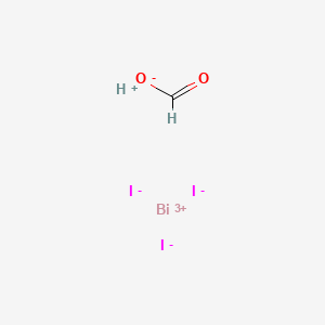 molecular formula CH2BiI3O2 B13738588 Hydrogen (formato-O)triiodobismuthate(1-) CAS No. 17086-13-4