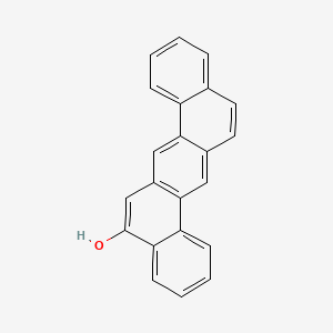 molecular formula C22H14O B13738610 Dibenz(a,h)anthracen-5-ol CAS No. 4002-76-0