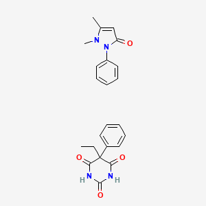 molecular formula C23H24N4O4 B13738629 Einecs 237-670-0 CAS No. 13900-05-5