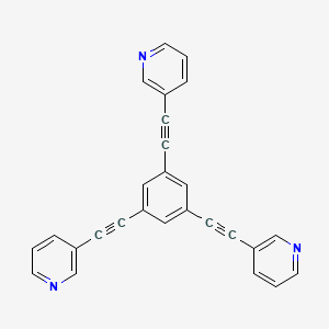 molecular formula C27H15N3 B13738649 1,3,5-Tris(pyridin-3-ylethynyl)benzene 