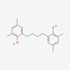 molecular formula C20H26O2 B13738680 2,4-Xylenol, 6,6'-butylidenebis- CAS No. 3772-23-4