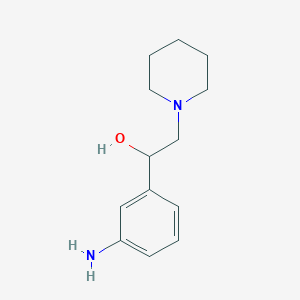 1-(3-Aminophenyl)-2-(piperidin-1-yl)ethan-1-ol