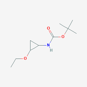 molecular formula C10H19NO3 B1373870 tert-butyl N-(2-ethoxycyclopropyl)carbamate CAS No. 1803606-62-3