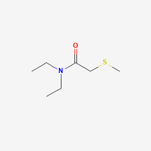 molecular formula C7H15NOS B13738759 Acetamide, N,N-diethyl-2-methylthio- CAS No. 14680-21-8