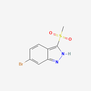 molecular formula C8H7BrN2O2S B1373877 6-Bromo-3-(methylsulfonyl)-1H-indazole CAS No. 651780-43-7