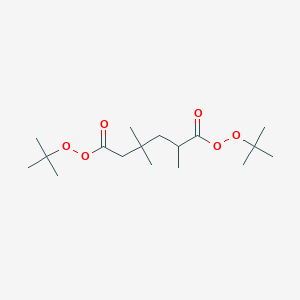 molecular formula C17H32O6 B13738777 Di-tert-butyl 2,4,4-trimethyldiperoxyadipate CAS No. 21850-40-8
