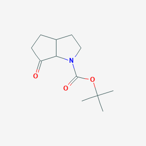 molecular formula C12H19NO3 B1373883 Tert-butyl 6-oxo-octahydrocyclopenta[b]pyrrole-1-carboxylate CAS No. 1823254-83-6