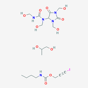 molecular formula C19H34IN5O11 B13738840 Germall plus 