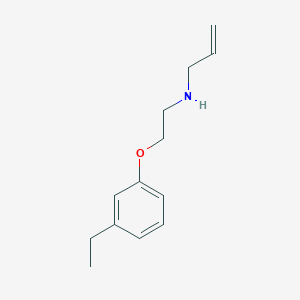 molecular formula C13H19NO B13738849 N-(2-(3-Ethylphenoxy)ethyl)prop-2-en-1-amine 