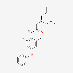 molecular formula C22H30N2O2 B13738863 N-(2,6-Dimethyl-4-phenoxyphenyl)-2-(dipropylamino)acetamide CAS No. 17060-64-9