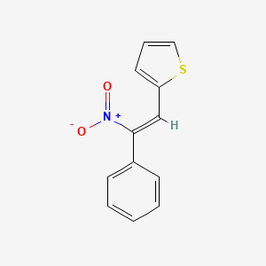 molecular formula C12H9NO2S B13738890 2-[(Z)-2-nitro-2-phenylethenyl]thiophene CAS No. 41969-25-9