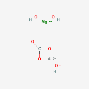 molecular formula CH3AlO6.Mg<br>CH3AlMgO6 B13738929 aluminum;magnesium;carbonate;trihydroxide CAS No. 56560-67-9