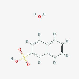 molecular formula C10H10O4S B13738998 deuterated water;1,3,4,5,6,7,8-heptadeuterionaphthalene-2-sulfonic acid 